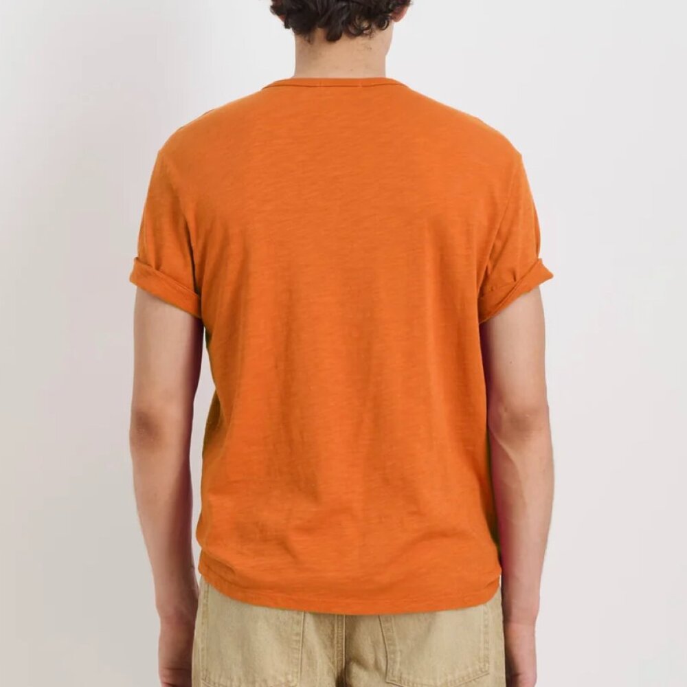 Alex Mill | The Standard T-Shirt In Slub Cotton - Burnt Orange / Sz S - Picture 4 of 11